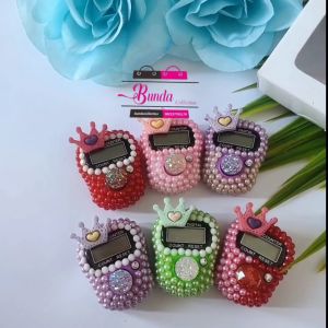 Tasbih Digital Hias Swarovski Mewah Mini Aesthetic Souvenir