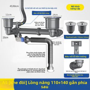 WONREFACT | Bộ Dụng Cụ Ống Thoát Nước Chậu Rửa Khử Mùi Đa Năng