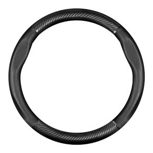 myvi MYVI leather steering wheel cover interior modified protective carbon fiber handle cover free hand seam protective cover