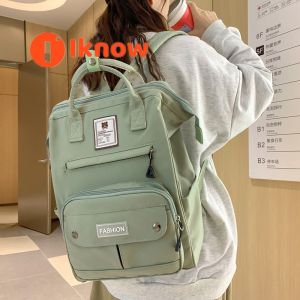 ฉันรู้ว่ากระเป๋าเป้สะพายหลังสไตล์ญี่ปุ่นรุ่นใหม่2025ใบ-เรียบง่ายน้ำหนักเบาความจุมากกระเป๋านักเรียนนักเรียนสำหรับท่องเที่ยวกลางแจ้งและพักผ่อน