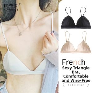 TONERCE | Backless Bra Fine Straps No Wire Ultra Thin Summer Style Triangle Cup For Small Busts