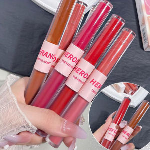 [COD]Glasir Bibir Beludru Kepala Dua yang Kreatif Glasir Bibir Beludru yang Tahan Lama dan Tidak Luntur -💖Catherine