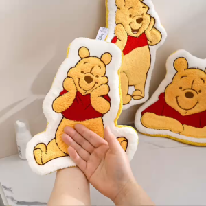 Winnie the Pooh Hand Towel/ Can Hang/ Cartoon/ Bathroom Absorb Water/ Lint Couple Household/ Handkerchief for Gift Giving