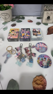 KPOP DEMON HUNTER SAJA BOY LASER LOMO CARD 50PCS STICKER KEYCHAIN