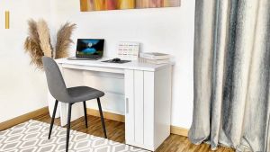 Synergy House Bernie study desk with Storage  - 3.9 Feet (Wide) Meja Belajar | Office Desk | Meja