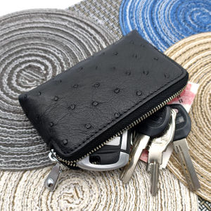 Ostrich Leather Internet Celebrity If Key Case Mini Mini Purse Versatile Bag Female New New Arrival Mens Genuine Leather Ins