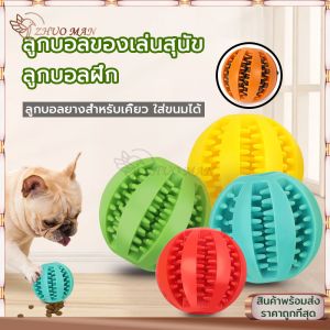 ของเล่นสัตว์เลี้ยง 2In1 ของเล่นขัดฟันสุนัข ของเล่นรั่วอาหารสัตว์เลี้ยง วัสดุยาง กัด แทะได้ ไม่เป็นอันตราย สามารถใส่อาหารได้