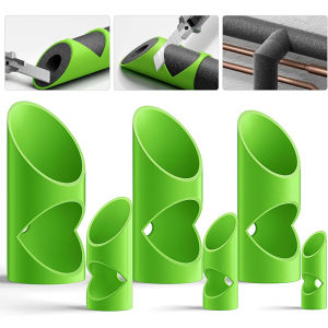 3Pcs Foam Pipe Cutter Tool Insulation Cutting Guide Fixture for Pipe Insulation Household Fixed Clamp Tube Cutting Tool