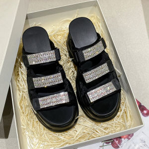 Womens Summer Outdoor Platform Slippers High Heel Sandals Thick Bottom Clog Shoes Wedding Dress Essential Casual Fashion