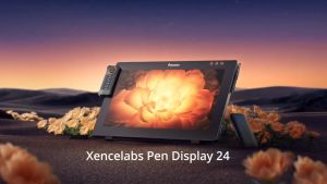 Xencelabs Pen Display 24 Wireless 4K UHD Graphic Tablet w/Quick Keys Stylus Tilt Stand for Windows Mac OS & Linux