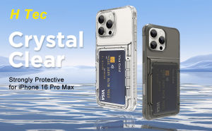 เคสใสพร้อมฝาปิดสำหรับ iPhone 17 Pro Max 4ซองใส่บัตรเคสป้องกันซองนุ่มกันกระแทกด้านหลังพีซีชนิดแข็งสำหรับ iPhone 17 Air 16E 16 Pro Max 15 Plus 14 Pro 13 12 11
