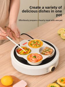 XIANGYOUYOU | Chảo Làm Bánh Kếp 4 Lỗ Đáy Phẳng Không Dính Nhỏ