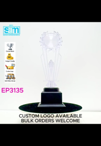 Exclusive Plastic Trophy | Trofi Eksklusif | Custom Logo Available | READY STOCK | EP3135