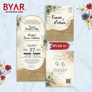 Blangko Undangan Kertas Undangan Pernikahan Byar 87 Harga Termurah Gratis File Setting