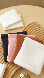 Rumah Cantik Dompet Pouch Mini Magnet Lipstik Leather