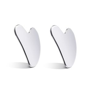 Premium Stainless Steel Gua Sha Facial Tool - Durable Metal Massage Board for Face and Body Includes Exquisite Gift 1/2/5pcs﻿