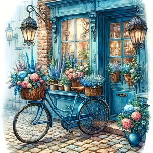 Huacan Full Square Round Drill Diamond Painting Flower Bicycle Diamond Embroidery Landscape Complete Kit Handmade Gift