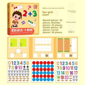 Magnetic Educational Toys for Kindergarten Children Decomposition Enlightenment Tools for Arithmetic Learning Board