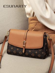 Elegant Floral Mom Bag Crossbody Lightweight Underarm Bag for Women New Year Gift Soft Square Casual Fashion Polyester Lining