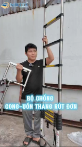Bộ chống cong cho thang rút đơn giải pháp cho thang thẳng và vững chắc hơn