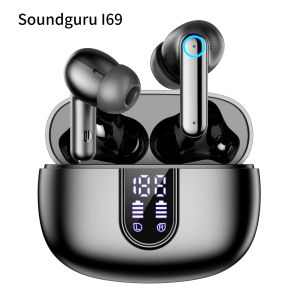 2026 Soundguru i69 Earbuds ENC Earphones Noise Cancellation Bluetooth TWS wireless i69 ENC headset Digital Display headphones