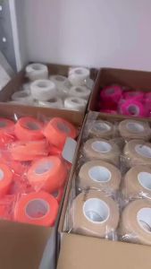 20PCS 2.5CM Colorful Self-Adhesive Non-Woven Sports Tape Cohesive Bandage for Dogs Cats Horses Ankle Knee & Wrist Support