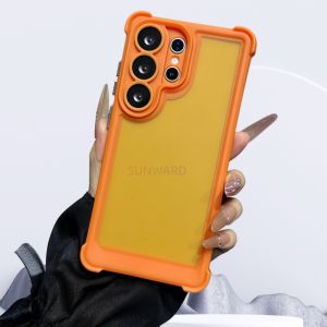 Matte Clear Acrylic Four-corner Anti-fall Phone Case For Samsung Galaxy S26 S25 S24 26 Ultra Plus Armor Protect Shockproof Cover