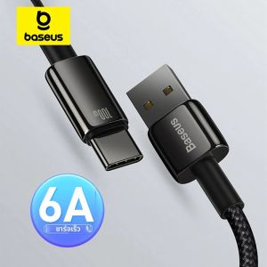 Baseus 100W USB Type CสําหรับSamsung Pro Fastสายชาร์จUSB-C Chargerข้อมูลสําหรับHuawei P30 Realme Oneplus Poco f3