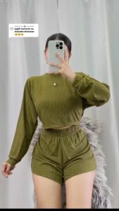 JD Camila Long Sleeve Knitted Terno for Women | Fit Small to Large [GMZ]