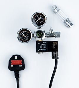 [6 MONTHS LOCAL WARRANTY] MUFAN CO2 REGULATOR (MALAYSIA PLUG) WITH SOLENOID SINGLE VALVE AQUARIUM ACCESSORIES