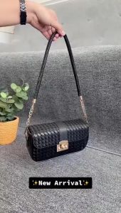 GRACE - Tas Selempang Wanita Leather Anyam Terbaru | Tas Totebag Wanita Import Quality Kekinian | Tas Shoulder Bag Wanita Elegan | Tas Slingbag Wanita Mewah | Tas Selempang Wanita OOTD | Tas Selempang Pesta Resmi Kondangan