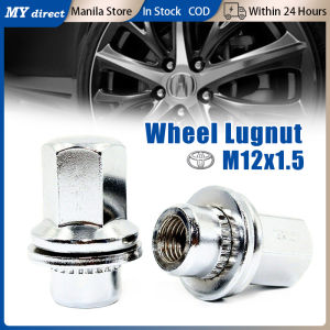 M12x1.5 Steel Hex Wheel Lugnut For Toyota 38mm Length Washer Type Lugnuts