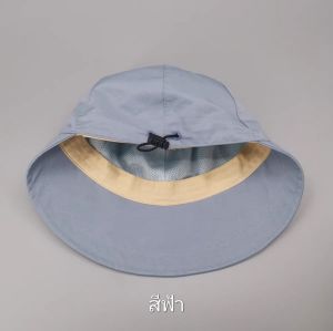 หมวกชาวประมง ทันสมัย มี 5 สี ส้ม ดำ ฟ้าอ่อน กากี ครีม ราคาถูก คุณภาพดี สไตล์น่ารัก มีสายปรับขนาดได้ พร้อมส่ง