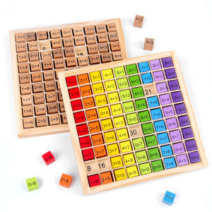 Montessori Learning Educational Toys 99 Multiplication Table Math Arithmetic Teaching Aids Preschool Wooden Toys for Children