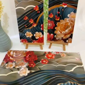 AFTEREAT HIASAN DINDING SET ISI 5 (15X30CM) ABSTRACT AESTHETIC JEPANG PAJANGAN KAYU DEKORASI RUMAH