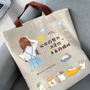Women Student Tote Bag Canvas