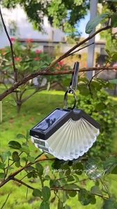 Đèn năng lượng mặt trời hình quạt đèn treo cây đèn led trang trí quán cafe sân vườn ban công ngoài trời kháng nước