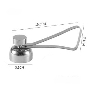 New Stainless Steel Egg Topper Opener Cracker Removal Creative Eggshell Cutter for Boiled Raw Egg Shell Openers Kitchen Gadgets