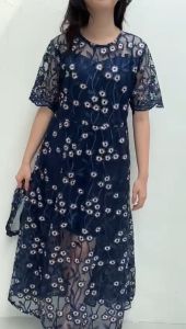 Ken-281 Longdress Kondangan Mewah Full Tulle Premium Non Glitter