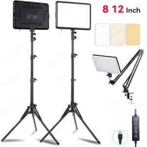 Đèn LED Video Có Thể Điều Chỉnh Độ Sáng Hai Màu 3200K-5600K Ánh Sáng Liên Tục Có Thể Điều Chỉnh Cho Chụp Ảnh Với Chân Máy Di Động Để Chụp Ảnh Trong Studio