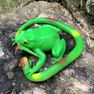 Soft Rubber Simulation Snake Frog Simulated Snakes Green Snake Kindergarten Kids Play House Cognitive Puzzle Scary Fake Animal Model