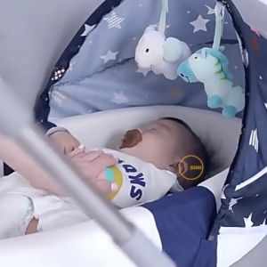 SIMI Portable Baby Bed Newborn Foldable Mattress Travel Pillow Storage Bag Mosquito Net Awning Tilam Bayi Nest Katil