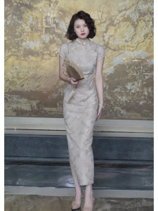 SHANGSHA | New Chinese Style Modified Qipao Dress Slim Waist