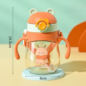 Baby Duckbill Shape Training Cup with Handle for Drinking Water Straw Cup Anti Choking Suitable for Newborn And Toddlers