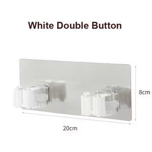 Adhesive Multi-Purpose Hooks Wall Mounted Mop Organizer Holder RackBrush Broom Hanger Hook Kitchen Bathroom Strong Hooks