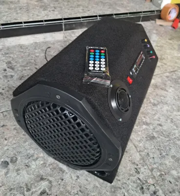 Speaker Aktif Mobil 8 Inch Tabung 12/24Volt Bluetooth USB MMC Radio BASS GLERR