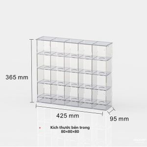 Hộp Hiển Thị Bóng Đá Chống Bụi Có Gương