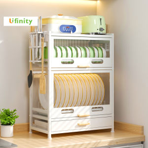 Lifinity Kệ Tủ Để Đồ Có Khay Hứng Nước-Kệ Nhà Bếp Lưu Trữ Kệ Với Ngăn Kéo Fullset