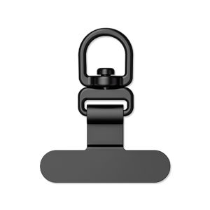 Mini Stainless Steel Metal Phone Strap Clip Ultra-Thin Crossbody Chain Neck Strap Wrist Decor Phone Case Silent Hole Loss Prevention Card Hanging Ornaments