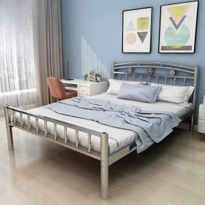 Stainless Steel Modern Simple Bed 1.8m